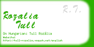rozalia tull business card